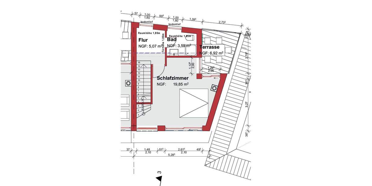Mehrfamilienhaus, Wohnhaus Hilden - 3 Zimmer, 122 m&sup2;, 2.340&euro; | Angebot:25689219