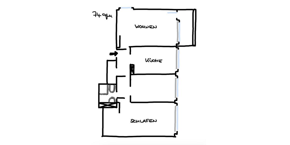 Etagenwohnung Düsseldorf Stadtbezirk 8 - 3 Zimmer, 74 m&sup2;, 400.000&euro; | Angebot:25959795
