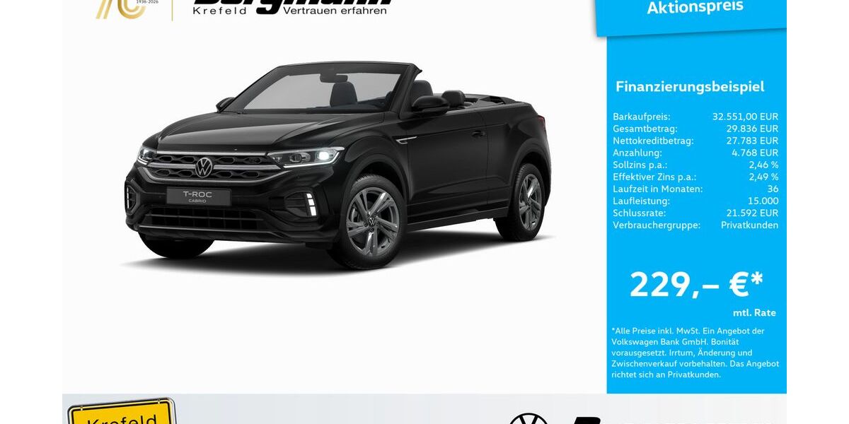 VW T-Roc 26.449 km 32.551 &euro; Krefeld 47803