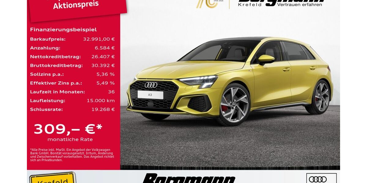 Audi A3 26.151 km 32.991 &euro; Krefeld 47803
