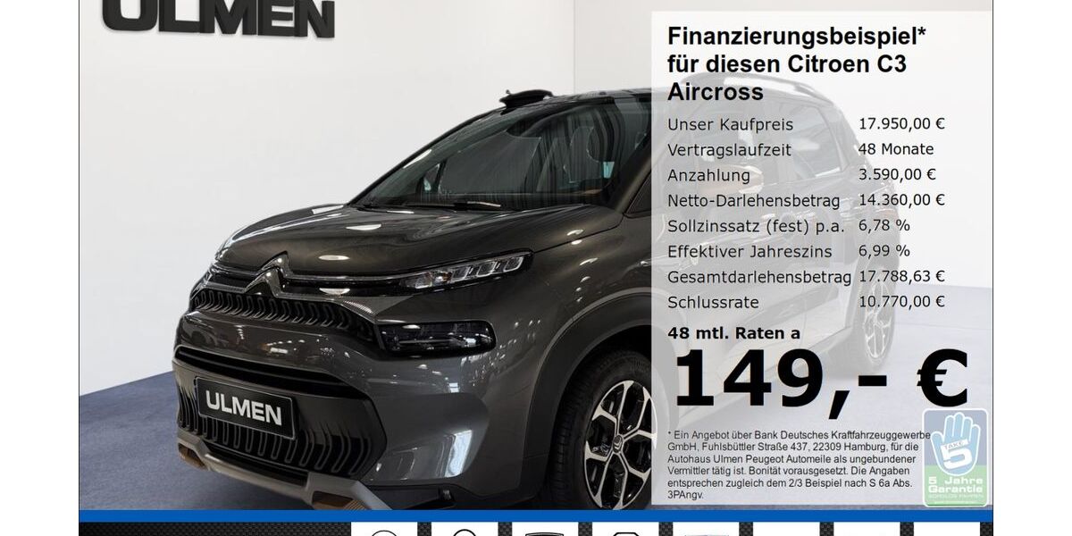 Citroen C3 Aircross 19.173 km 17.950 &euro; Düsseldorf 40233