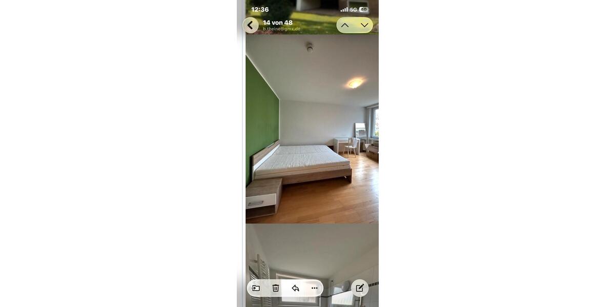 Etagenwohnung Düsseldorf Heerdt - 2 Zimmer, 76 m&sup2;, 1.550&euro; | Angebot:26038699