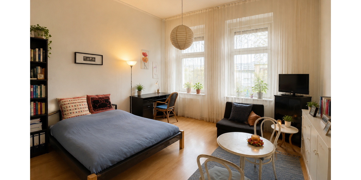 Etagenwohnung Düsseldorf Düsseltal - 1 Zimmer, 38 m&sup2;, 149.000&euro; | Angebot:26991456