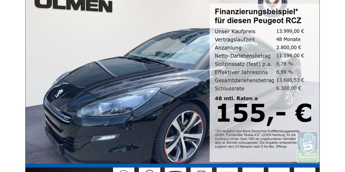 Peugeot RCZ 97.960 km 13.999 &euro; Düsseldorf 40231
