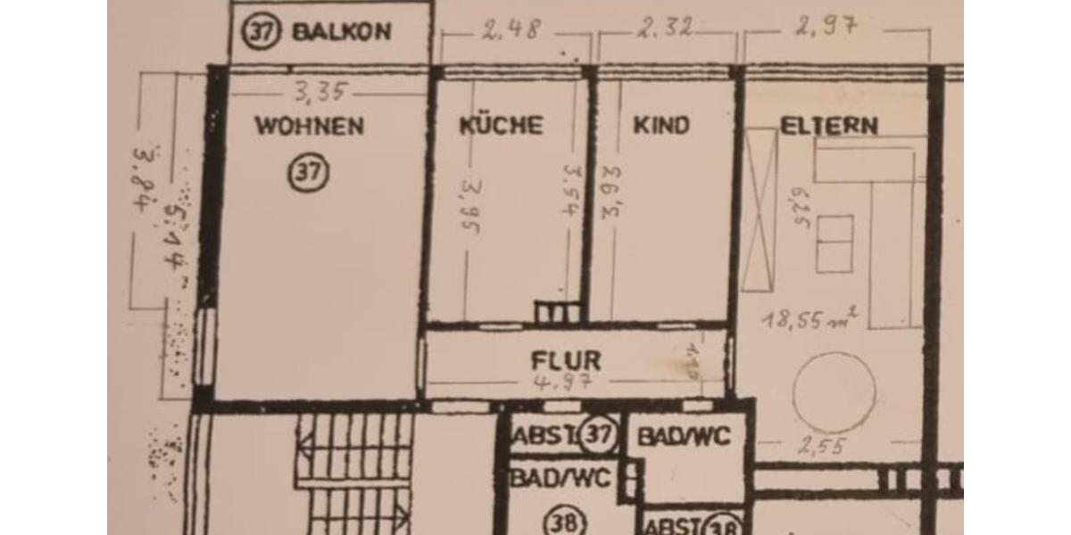 Etagenwohnung Düsseldorf Stadtbezirk 3 - 3 Zimmer, 74 m&sup2;, 425.000&euro; | Angebot:25973784