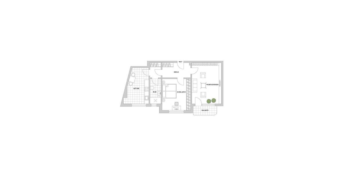 Etagenwohnung Düsseldorf Düsseltal - 2 Zimmer, 72 m&sup2;, 349.000&euro; | Angebot:26157422