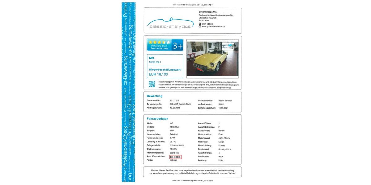 MG B 40.000 km 14.300 &euro; Langenfeld 40764
