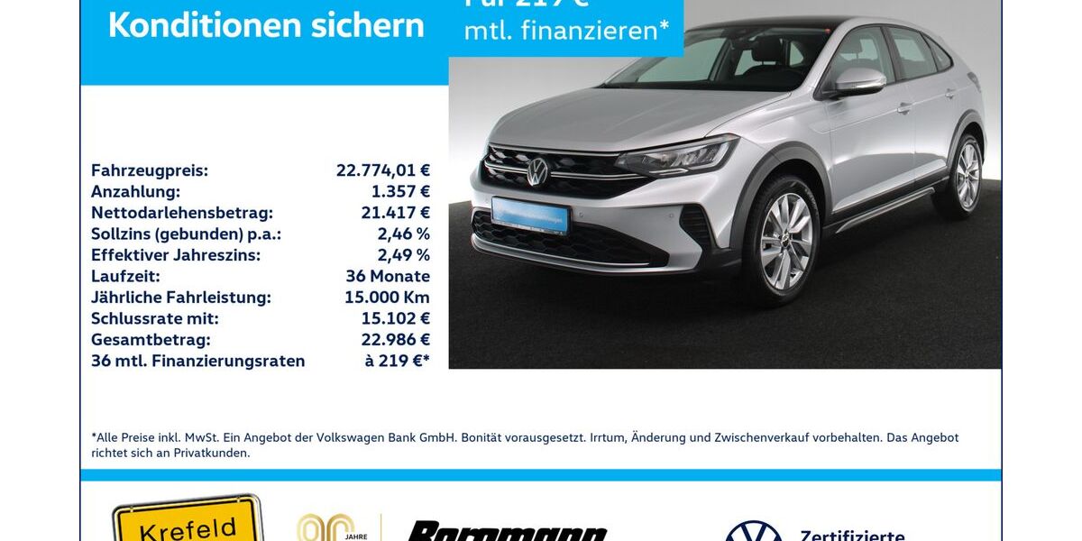 VW Taigo 23.259 km 21.227 &euro; Krefeld 47803