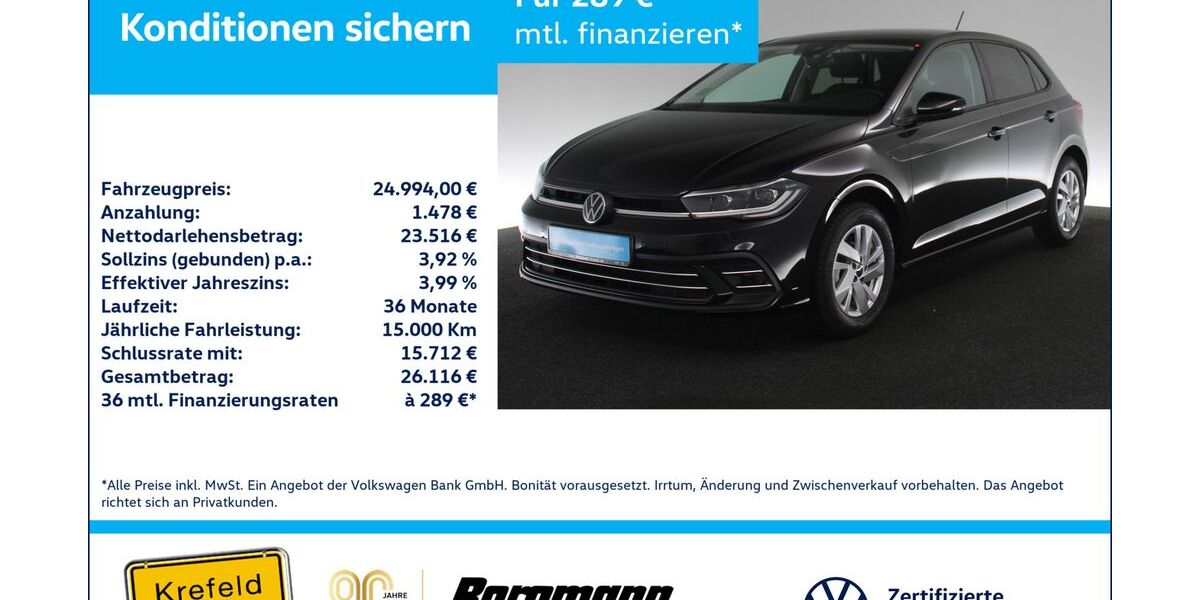 VW Polo 15.934 km 23.997 &euro; Krefeld 47803