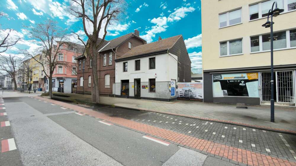 Wohn- und Geschäftshaus mit Baugenehmigung & Entwicklungspotenzial in 1A-Lage - Wohn- & Geschäftshaus Leverkusen Wiesdorf | Angebot:25832223