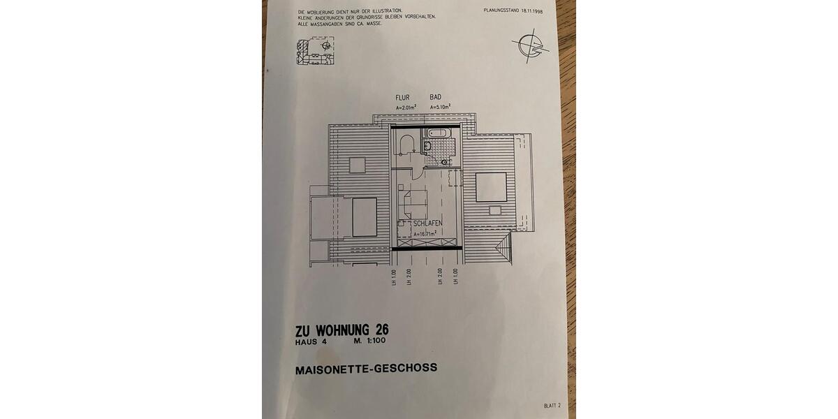 Maisonettenwohnung Monheim am Rhein - 4 Zimmer, 95 m&sup2;, 275.000&euro; | Angebot:26252279