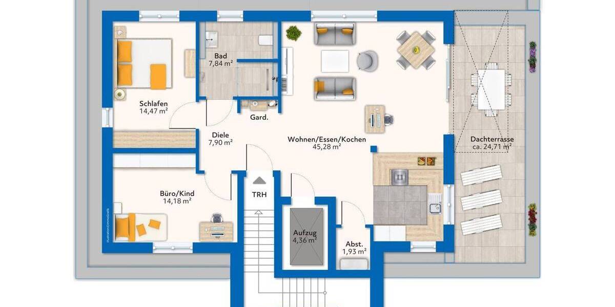 Etagenwohnung Niederkrüchten Varbrook - 2 Zimmer, 68 m&sup2;, 345.600&euro; | Angebot:25701375
