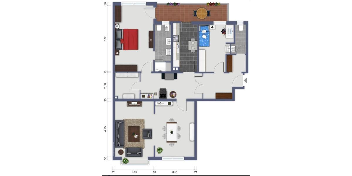 Etagenwohnung Krefeld Cracau - 4 Zimmer, 112 m&sup2;, 1.355&euro; | Angebot:25871602