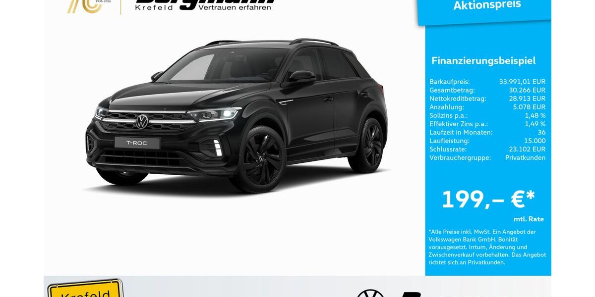 VW T-Roc 14.113 km 33.991 &euro; Krefeld 47803