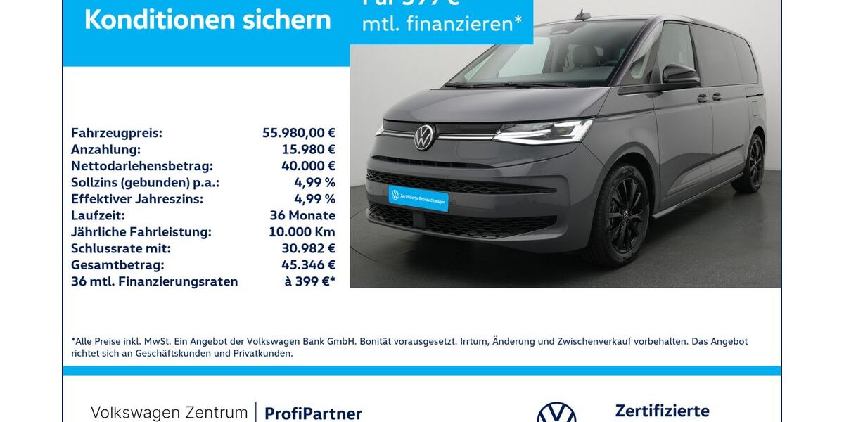 VW T7 Multivan 1.009 km 55.680 &euro; Leverkusen 51379