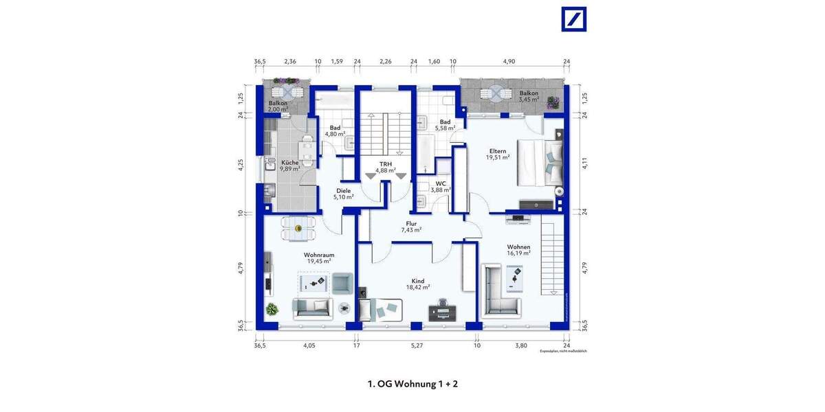 Mehrfamilienhaus, Wohnhaus Düsseldorf Kaiserswerth - 1 Zimmer, 453 m&sup2;, 2.400.000&euro; | Angebot:25779525