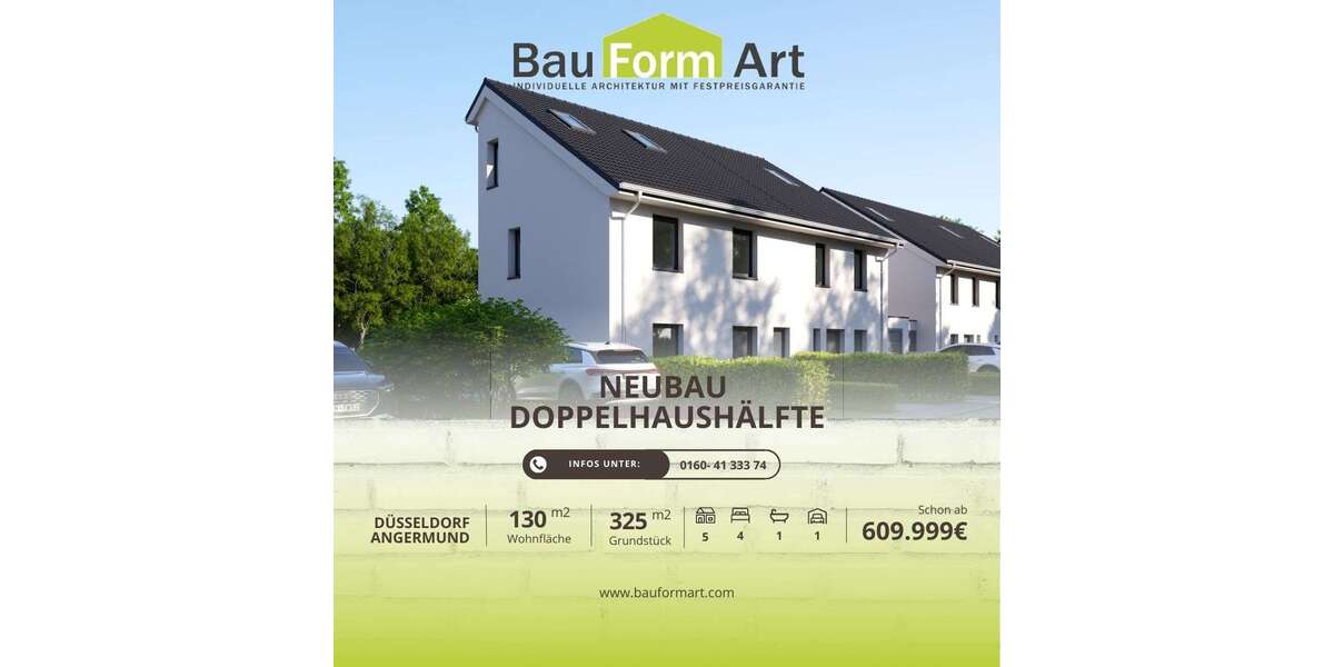 Einfamilienhaus Düsseldorf Stadtbezirk 5 - 5 Zimmer, 130 m&sup2;, 607.999&euro; | Angebot:25239936