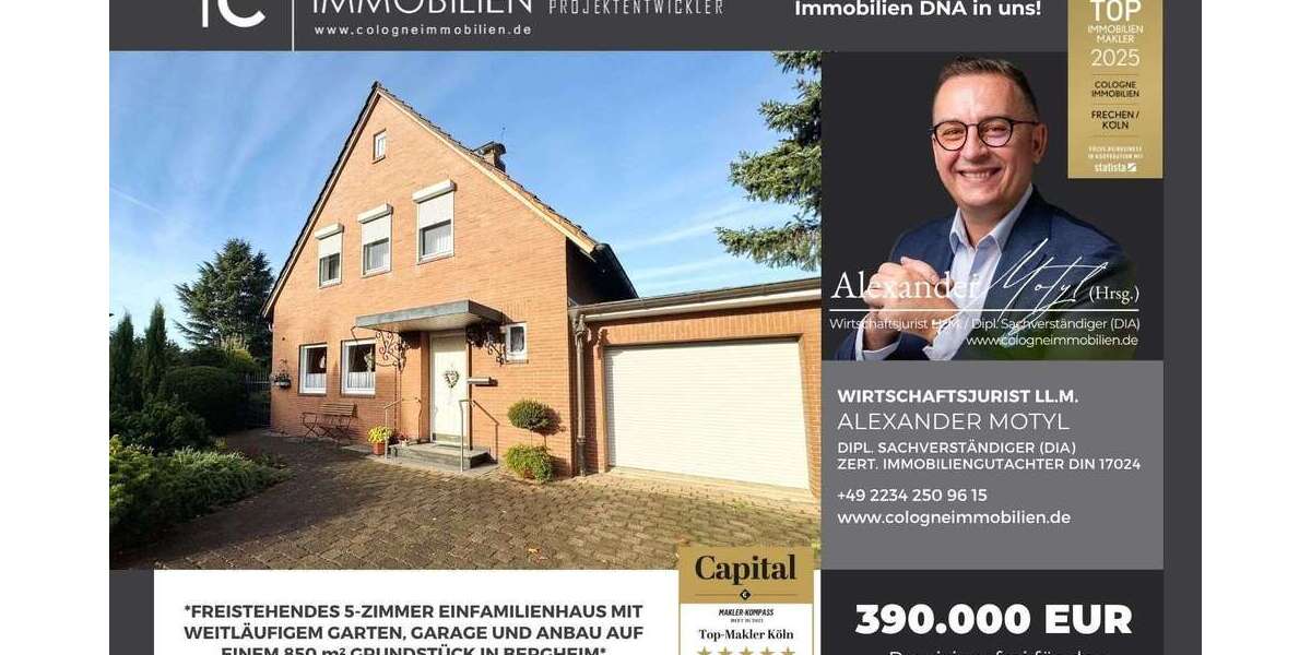 Einfamilienhaus Bergheim Ahe - 4 Zimmer, 176 m&sup2;, 390.000&euro; | Angebot:26164025