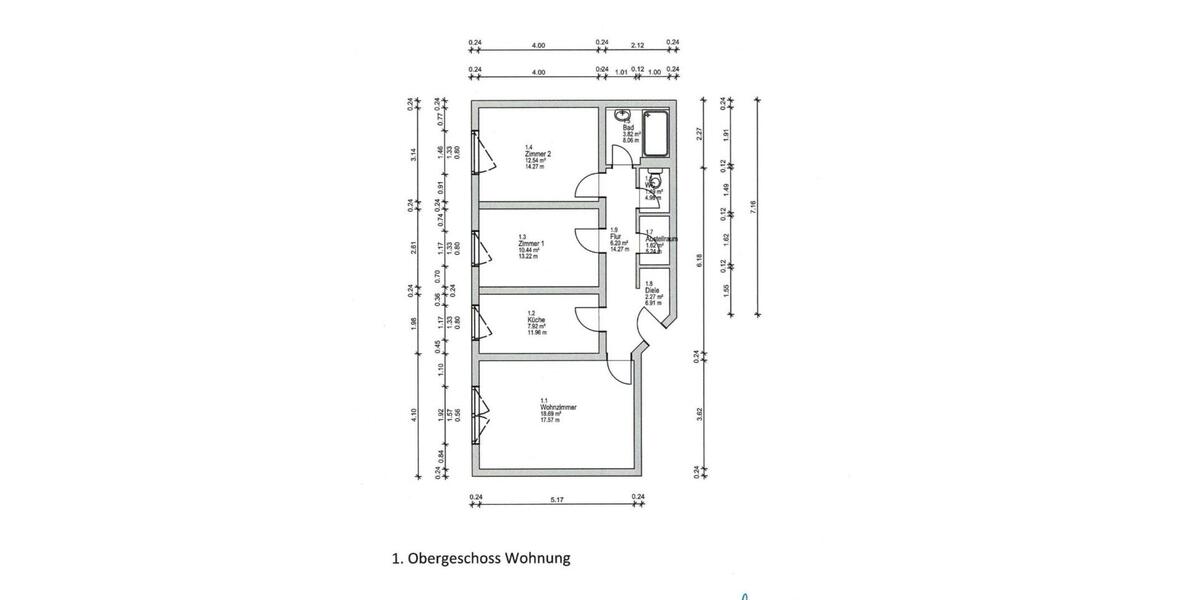 Etagenwohnung Frechen - 3 Zimmer, 65 m&sup2;, 247.000&euro; | Angebot:26040928