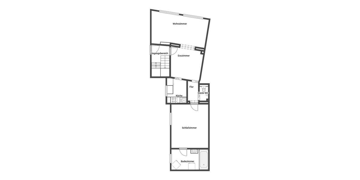 Etagenwohnung Hürth Efferen - 2 Zimmer, 60 m&sup2;, 229.000&euro; | Angebot:26190577