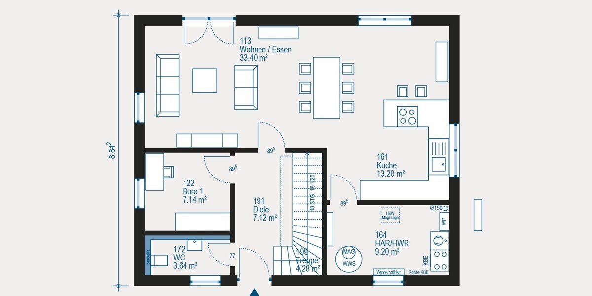Pure Home1 Wunderschönes Aktionshaus mit Grundstück, Energie, Design und Lage bei Allkauf keine Frage - Einfamilienhaus Viersen City | Angebot:27351436